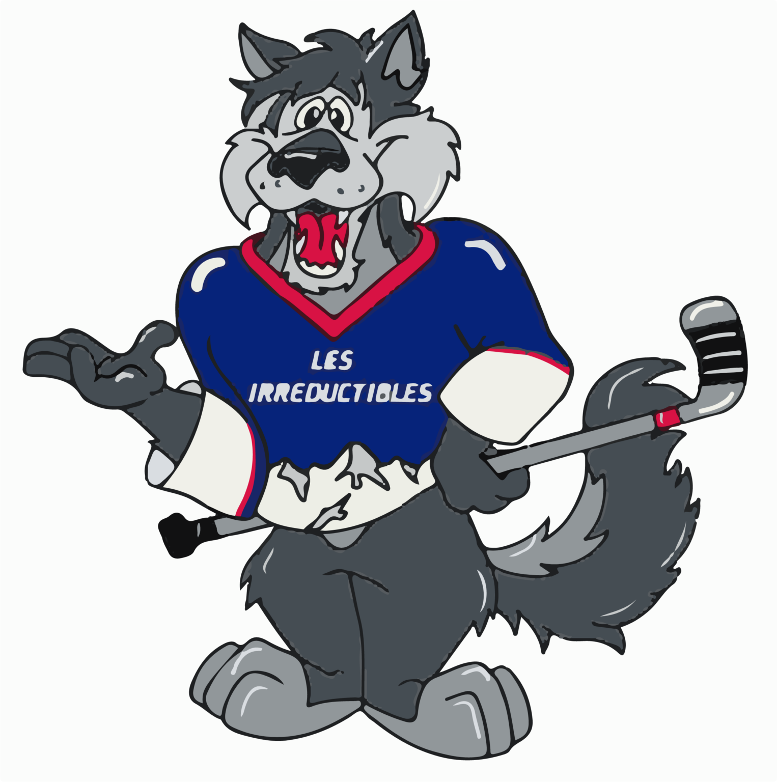 Maillot Hockey Grenoble Bruleurs De Loups - Sylvain Girard 1995/1996 - Game Worn - Blanc XXL